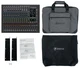 Mackie ONYX16 16-Channel Analog Mixer w/USB/EQ/Bluetooth+Bag+Cover+Rack Kit