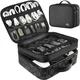 MATEIN Cord Organizer Case with Adjustable Divider, DJ Cable Large, Black 