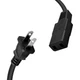 8ft 2-Prong Square AC Power Cable Lead for Korg Concert DP-3000C Digital Piano
