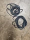 PAIR Hosa CSS-115 15 Foot 1/4" TRS To 1/4" TRS Balanced Interconnect Audio Cable