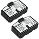 2-Pack Battery for Sennheiser HD IS RI RR RS Set Series Headphones, BA150 BA151