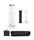 Rockville Totem Moving Head Light Stand+Black+White Scrims+Carry Bags (RTP32W)
