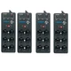 4x Furman SS-6B PRO W/ EVS 6 Outlet AC Surge Power Strip Conditioning