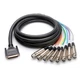 Hosa Technology Hosa DTF805 Balanced Snake XLR3F to DB25 - (3 Feet) (Black)