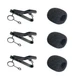 Luwigs 3pcs Lavalier Microphone Metal Tie Clips with 3pcs Lapel Mic Windscree...