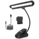 Vshinic Music Stand Light,Clip On Piano Lights 9 LED Orchestra Light Black 