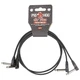 Pig Hog PHLSK2BK Lil' Pigs 2ft Low Profile Patch Cables, 2-Pack