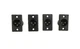 Switchcraft DM3B XLR Black Male Panel Mt Connector, Set of 4 - New, Free Ship