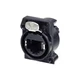 Connettore Neutrik NE8MX-B Dritto 8P8C Nero Cromo Facile Assemblaggio