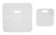 Rockville White Totem Plates for RTP32B/RTP82B, Top and Bottom Steel 