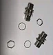 Pair of Shure 95A8994 BNC Antenna Couplers, Panel Bulkhead mount 2pack 2pcs