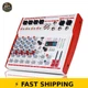 Yamnweo MW-6 White 6 Channel DJ Mixer with 99 DSP Effects