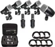 Cad Audio Stage7 Premium 7-Piece Drum Instrument Mic Pack Vinyl Carrying Case +