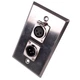 Seismic Audio Speakers Dual XLR Male and Female Connectors, Stainless Steel W...