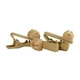 WindTech TC-10 Soft Mount Tie Rotating Clips for Lavalier Mic, 3 Pack, Tan