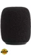 Shure RK183WS Black Foam Windscreens for MX/WL Series, 4 Pack