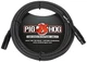 PHM10BKW XLR Mic Cable 10FT Black White Woven High Performance Audio Cable