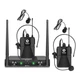 D Debra Audio AU200 Pro UHF 2 Channel Wireless Microphone System with Cordles...