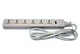 1pc Portable Universal Extension Cord WES4 6-Receptacle 13A/220V RoHS Wonpro 
