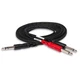 Hosa Insert Cable - 1/4" TRS to Dual 1/4" TS - 4M
