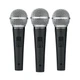 Pure Resonance Audio UC1S Ultra-Clear Dynamic Vocal Microphone (3 Pack) 3 Pack