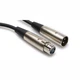 Hosa XLR-110 XLR3F to XLR3M Balanced Interconnect Cable, 10 feet