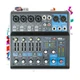 EMB Pro MX08 8 Channel Mixer Console with DSP Digital Effect +48V Phamtom Power