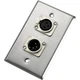 Neutrik 203FM Loudspeaker Connector Wallplate Single NC3FD-L-1 and NC3MD-L-1