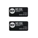 RCF ND350 PRECISION TRANSDUCERS 8 0hm logo badge 28mm(1.1")X14mm(0.55")
