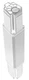 Electro-Voice EVOLVE50-PL-SW Column Speaker Pole - Short - White