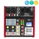 Pyle PMXU48BT 4-Channel Bluetooth Studio Mixer DJ Console (+48V Phantom Power)