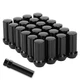 Richeer M14x1.5 Lug Nuts for Silverado 24 PCS - Long Extended, 24PCS Black 