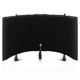 Pyle Microphone Isolation Shield with Soundproof Foam, Portable Vocal Recordi...
