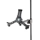 K&M | 19791.016.55 | Tablet and iPad Holder for Microphone Stand | Black