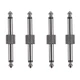 Rayzm Guitar Pedal Connectors, 6.35mm (1/4") Male to Male Straight Plug Adapt...