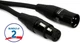 Hosa HMIC-003 Pro Microphone Cable 2-Pack - 3 foot