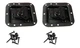 2 Pack Penn-Elcom L905/915K Recessed Butterfly Latch- Black Powder Coat