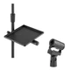 u-mount Mic Stand Utility Tray + Shock-Mount Condenser Mic Clip Vocal Studio Bun