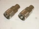 AMPHENOL 2X PL-259 83-1SP-15RFX UHF MALE ANTENNA CONNECTOR NICKEL w/ SILVER TIP