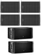 4x JBL SRX910LA Dual 10" Active Loudspeaker + 2x JBL SRX828SP 18" Subwoofer NEW