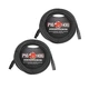Pig Hog XLR 25 Foot 2 Pack Tour Grade Microphone Cables