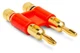 Hosa BNA-260RD Premium Dual Banana Plug- Red