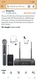 Phenyx Pro PTU-71 2B UHF Dual-Channel Wireless Headset Microphone System New 