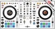 PIONEER DDJ-800 Skin White Grey