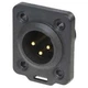 Neutrik NC3MDX-TOP XLR Connector Pole Number Plug (Num): 3 1pc