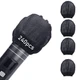 240pcs (120 pairs) Mic Covers Disposable Non-Woven, 240 pack-Black 
