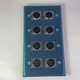 Seismic Audio Stainless Steel Audio Plate Model SA-Plate 4 Gang with 8 XLR Femal