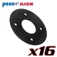 Sixteen Pack Penn Elcom M1551/BP Backplate For M1551/M1552 Steel Top Hats