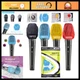 400 PCS Disposable Microphone Hygiene Covers - Non-Woven Windscreen Caps for KTV