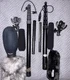 Sennheiser MKH60 and Sennheiser MKH416T boom microphones w/ accessories.